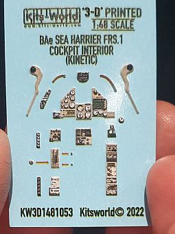 Kitsworld 1:48 3D Instrument Panels Hawker Siddeley Sea Harrier FRS 1 